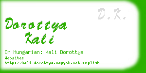 dorottya kali business card